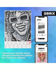 Qbrix Original Diamond Painting Kit Based On Your Photo A3 Size
