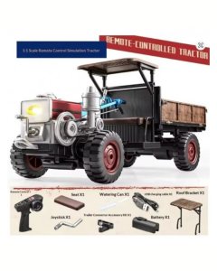 TF Tractor Retro Model 1:12 Scale | RC Tractor | 4WD | Remote Control Car | Spraying , Lighting , Sound Function | Strong Power | Farm Vehicle Toy