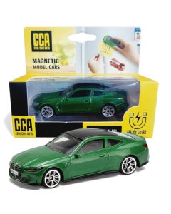 CCA 1:64 BMW M4 | Magnetic Series Green Diecast Scale Model Car