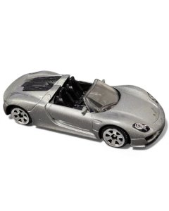 CCA 1:61 Porsche 918 Spyder | Magnetic Series Grey Diecast Scale Model Car