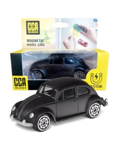 CCA 1:54 Volkswgen Classical Beetie 1967 | Magnetic Series Black Diecast Scale Model Car
