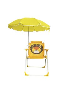 TF Camping Chair Portable With Umbrella Yellow