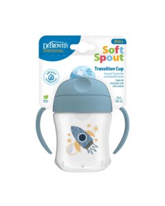 Dr. Brown’s 6oz 180mL Soft-Spout Transition Cup Blue
