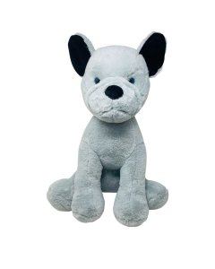 Fun Zoo Smart Bull Dog Soft Toy Grey 70cm