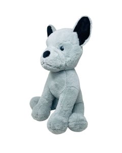 Fun Zoo Smart Bull Dog Soft Toy Grey 70cm
