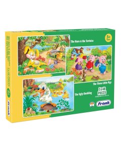 Frank Puzzle Hare Tortois 3X48 Pieces