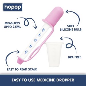 Hopop Baby Medicine Dropper & Dispenser Pink