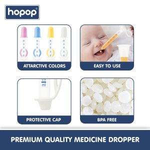 Hopop Baby Medicine Dropper & Dispenser White
