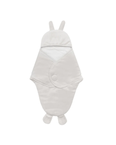 Hopop Baby Soft Fleece Hooded Wrapper Blanket Brown