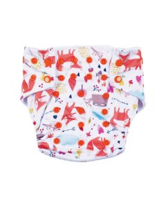 Hopop Washable and Reusable Cloth Diaper White