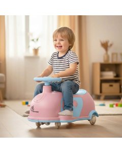 R for Rabbit Iya Iya Caravan Swing Car 3in1 Ride-On Blue Peach SCIICVBP9