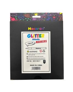 Macaron Glitter Marker Pack Shimmery Colours