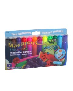 Macaron Washable 12 Scented Markers