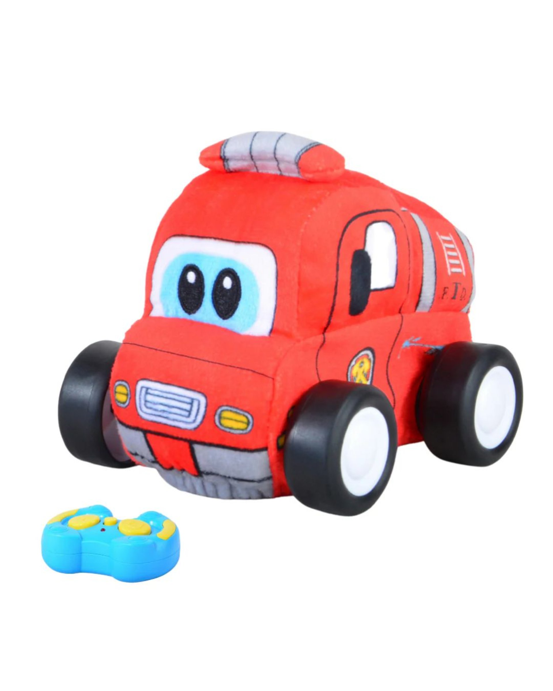 Open Ended Cuddle Wheels Fire Truck Plush Remote Control Car - Best ...