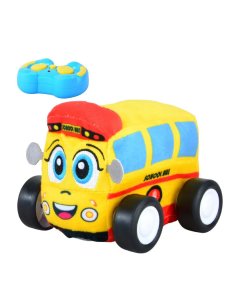 Open Ended Cuddle Wheels School Bus Plush Remote Control Car