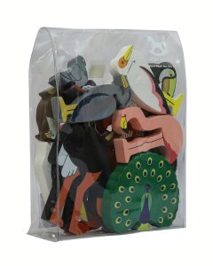 Play Toys Wooden Birds Figures Set