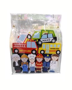 Play Toys Wooden City Figures Set