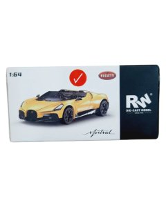 RW Bugatti Mistral 16:4 Diecast Scale Model Car Yellow