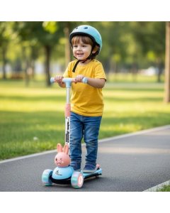 R for Rabbit Road Runner Bunny Scooter With PU LED Wheels SRRRBBO10