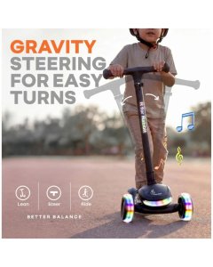 R for Rabbit Road Runner Jazz Scooter With LED PU Wheels & Foldable Frame SRRRJPB