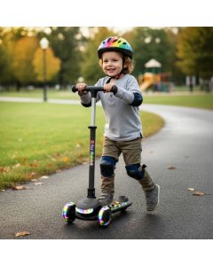 R for Rabbit Road Runner Jazz Scooter With LED PU Wheels & Foldable Frame SRRRJPB