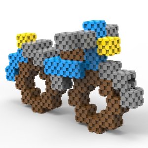Sakara Cubes Learning Game Theme Bikes 52pcs