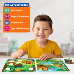 Skillmatics Puzzle Activity Tape It Animals