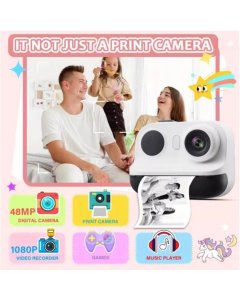 TF Inkless Printing Print Camera Pink