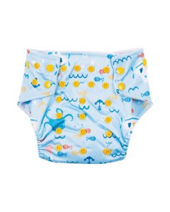 Hopop Washable and Reusable Cloth Diaper Blue