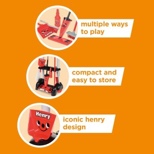 Casdon Hetty Cleaning Trolley Playset Red
