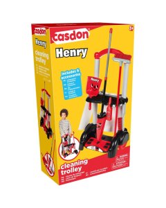 Casdon Hetty Cleaning Trolley Playset Red