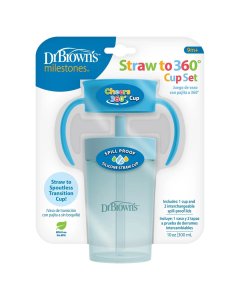 Dr. Brown's Milestones Straw to 360° Cup Set