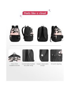 Genie Alba School Backpack 19 Inch Black
