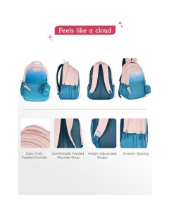 Genie Celestia School Backpack 19 Inch Bluish Green