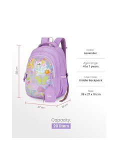 Genie Doddle School Backpack 15 Inch Lavender