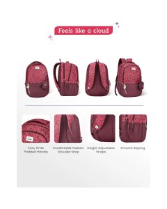 Genie Eleanor School Backpack 19 Inch Rust