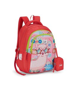 Genie Llamadrama School Backpack 15 Inch Coral