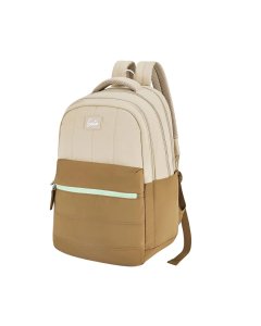 Genie Marshmellow School Backpack 19 Inch Brown