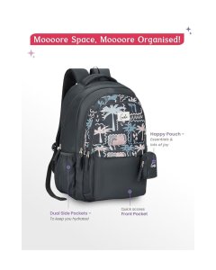 Genie Mirana School Backpack 19 Inch Grey