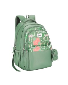 Genie Mirana School Backpack 19 Inch Sage