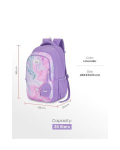 Genie Pastel School Backpack 19 Inch Lavender