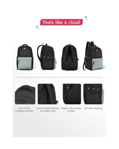 Genie Quillet School Backpack 19 Inch Green