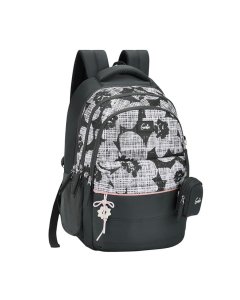 Genie Quilsy School Backpack 19 Inch Dark Grey