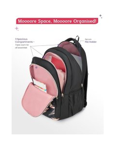 Genie Seabloom School Backpack 19 Inch Black