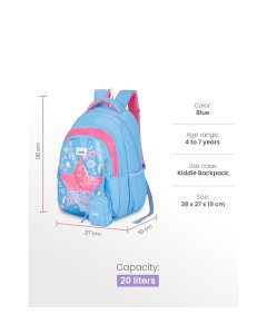 Genie Starlis School Backpack 15 Inch Blue