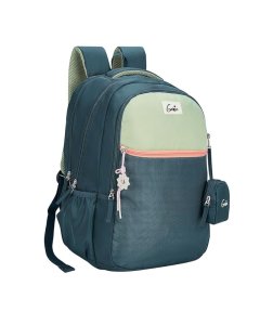 Genie Twist School Backpack 19 Inch Dark Green