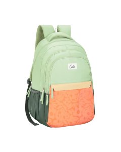 Genie Vibecheck School Backpack 19 Inch Ash Green