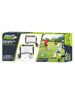 innov8 Goal Striker Sports Folding Double Mini Soccer Goal Set