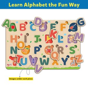 Little Berry My First Wooden Puzzle Board Alphabets