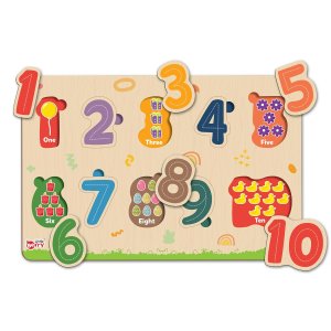 Little Berry My First Wooden Puzzle Board Numbers